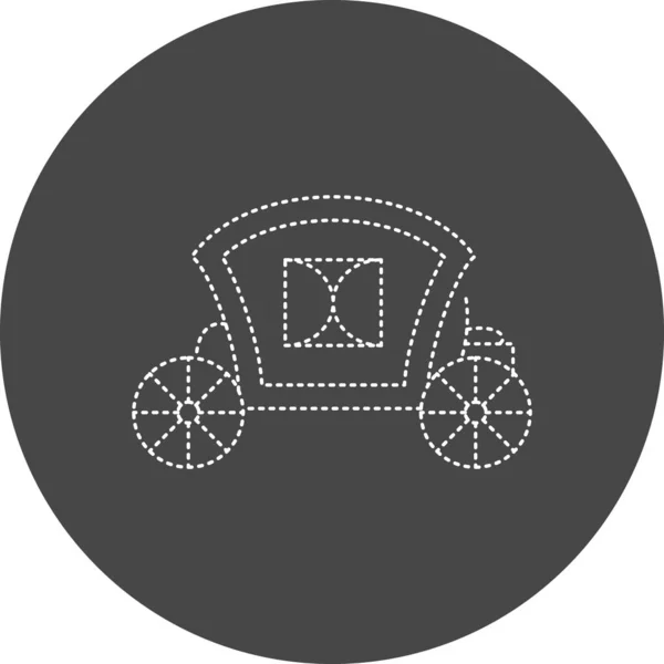 Vector Illustration Carriage Icon — Stock Vector