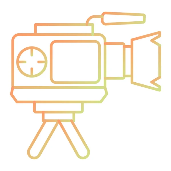 Ícone Câmera Filme Ilustração Simples Ícones Vetoriais Projetores Vídeo Para —  Vetores de Stock
