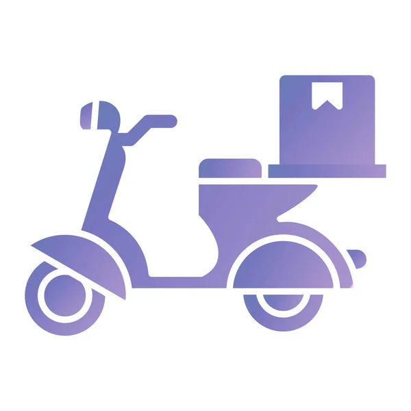 Значок Скутера Карикатура Велосипедные Векторные Иконки Паутины Белом Фоне — стоковый вектор