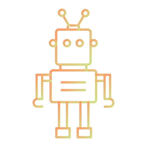 ロボットアイコンのベクトル図 — ストックベクタ