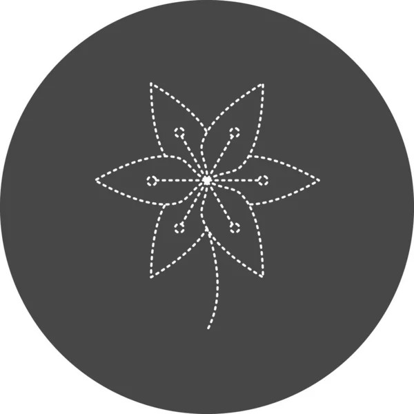 Lily Flower Simple Web Illustration — Stock vektor