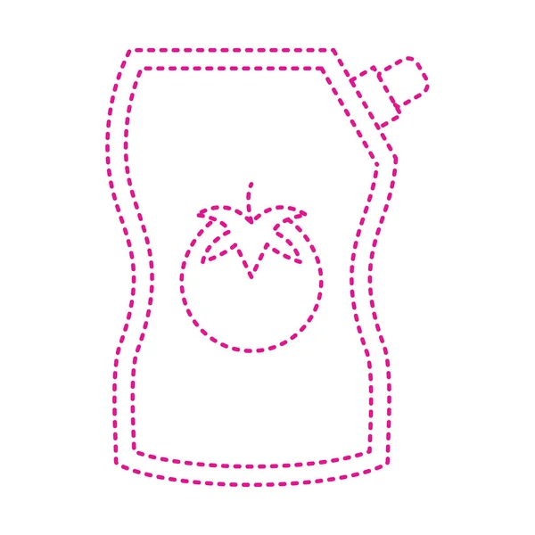 Vector Illustration Bag Pear — Stockvektor
