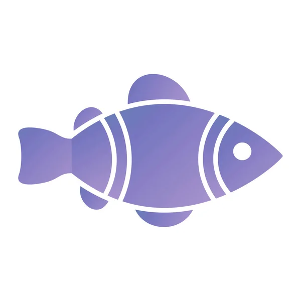 Niedlich Fisch Symbol Vektor Illustration Design — Stockvektor