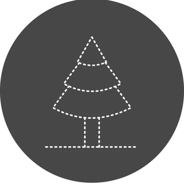 Pine Tree Icon Vector Illustration Simple Design — Vetor de Stock
