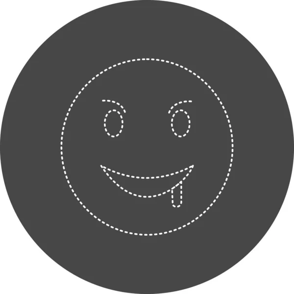 Drooling Emoji Smile Vector Icon — Stock Vector