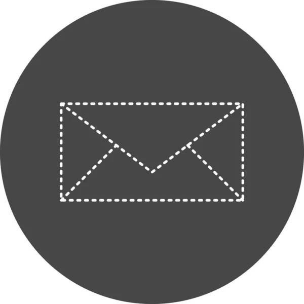 Envelope Icon Flat Simple Illustration — Vetor de Stock