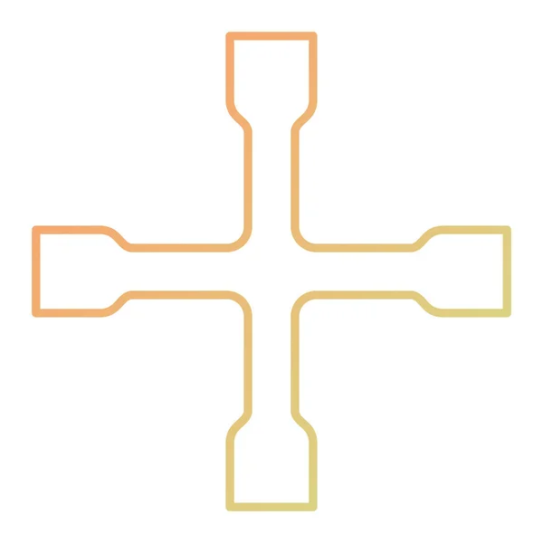 Line Arrows Icon Outline Illustration Cog Vector Icons Web — стоковый вектор