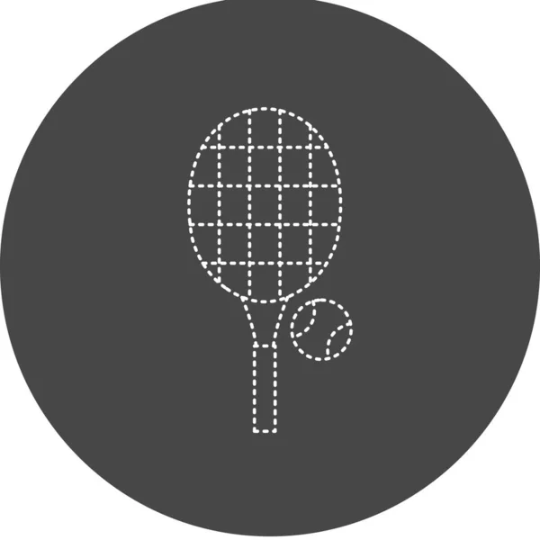 Tennis Vector Glyph Icon Design — Stock vektor