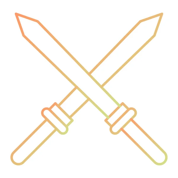 Sword Icon Web Design — Vector de stock