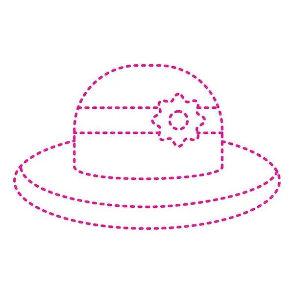 Hat Icon Flat Illustration Beach Vector Symbol Web Design — 스톡 벡터