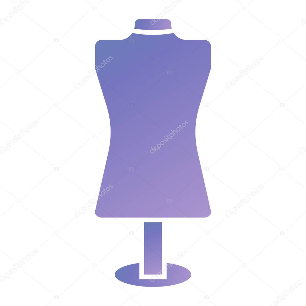 mannequin icon. flat illustration of clothes vector symbol for web