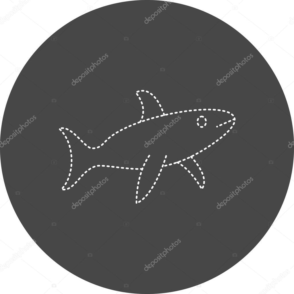 vector illustration of Shark icon