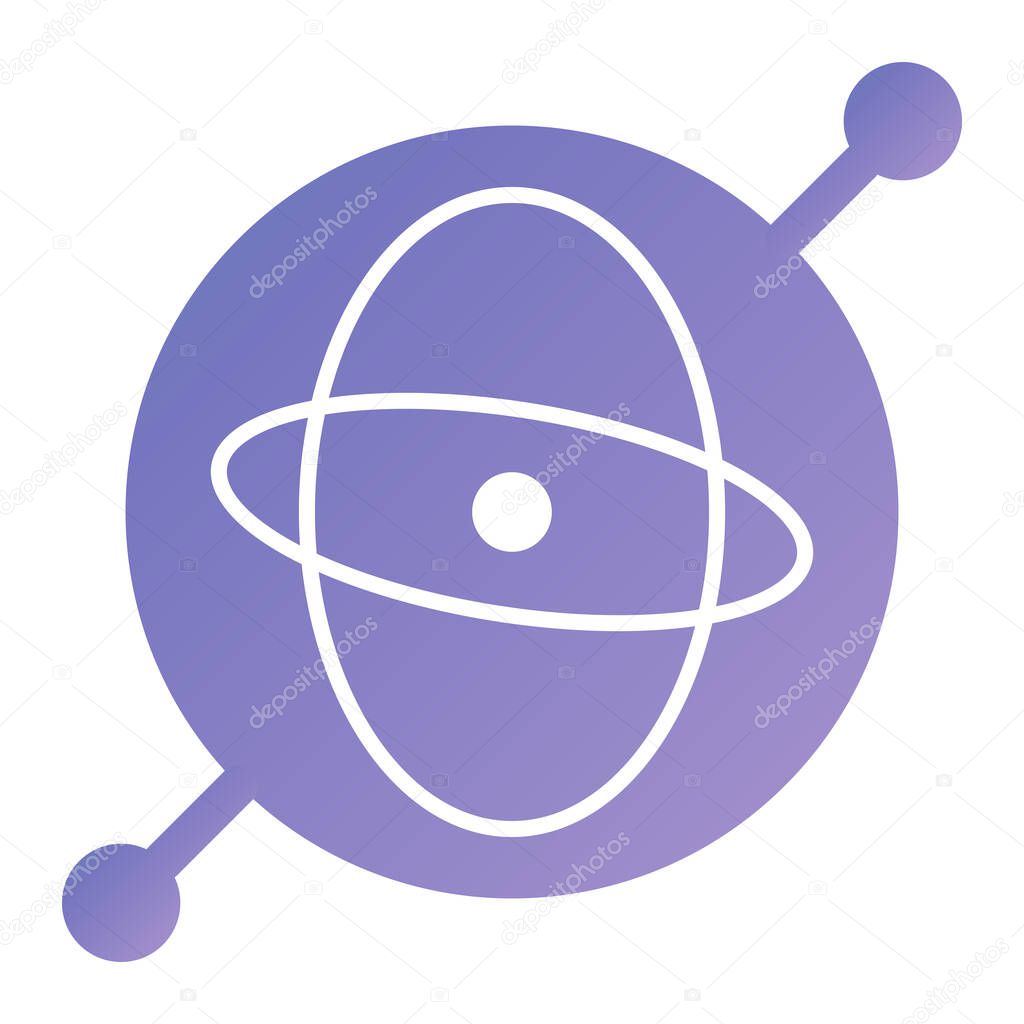 atom icon vector illustration