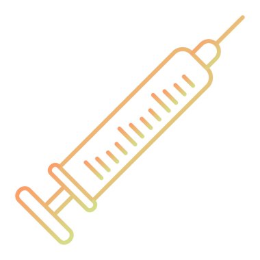 Şırınga. Web simgesi basit illüstrasyon