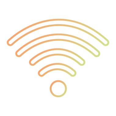 wifi signal icon vector isolated on white background