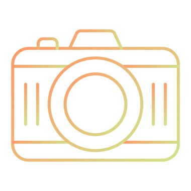 kamera simgesi vektör illüstrasyonu