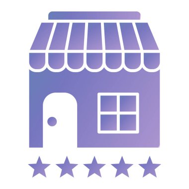 Dükkan. Web simgesi basit illüstrasyon