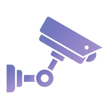 Güvenlik kamerası simgesi. düz dizayn biçimi 10