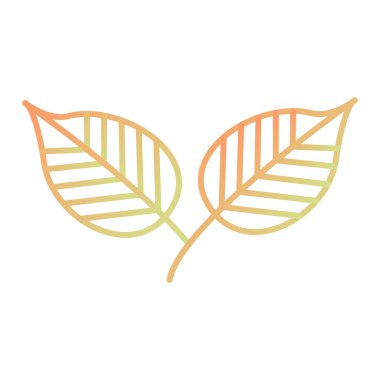 Yaprak ikonu vektör illüstrasyonu