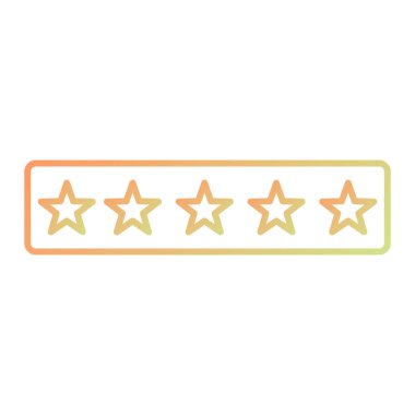 Yıldız değerlendirme ikonu. vektör illüstrasyonu