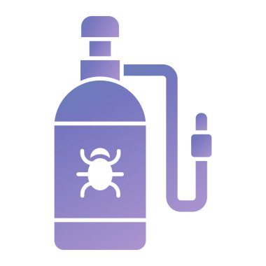 Bir gaz simgesinin vektör illüstrasyonu