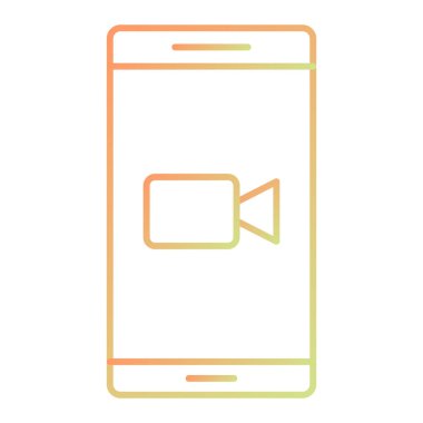 Cep telefonu hat simgesine sahip akıllı telefon, vektör illüstrasyonu