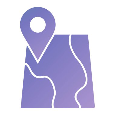Location web icon, simple illustration of Map gps 