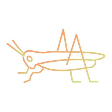 Böcek simgesinin vektör illüstrasyonu