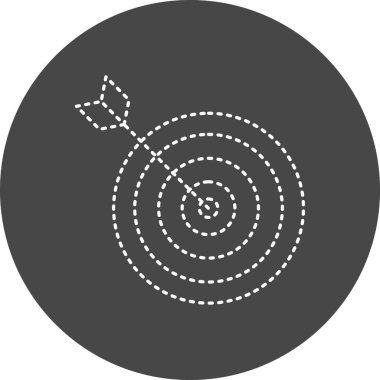 Goal icon, vector illustration simple design