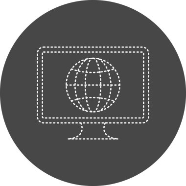 Web sitesi simgesinin vektör illüstrasyonu