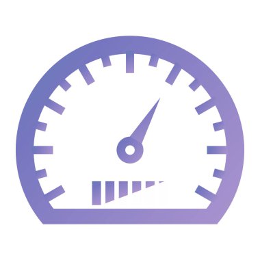 speedometer icon. simple illustration of speed gauge vector icons for web design