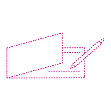 b harfinin vektör çizimi