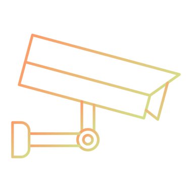 Güvenlik sistemi simgesi vektör illüstrasyonu