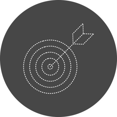 target circular icon, vector illustration