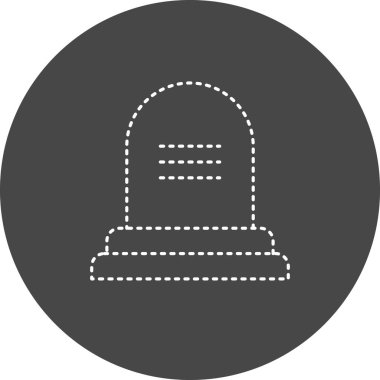 Mezar simgesinin vektör illüstrasyonu