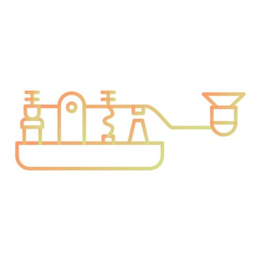 Yağ pompası ikon vektörü. Benzin deposu tabelası. izole edilmiş sınır sembolü çizimi