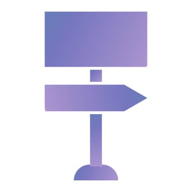 İşaret levhası Web simgesi basit illüstrasyon