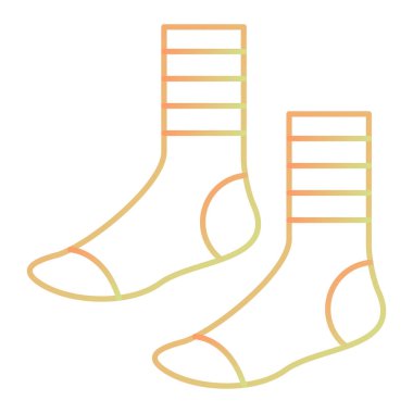 Noel çorap ikonu. vektör illüstrasyonu