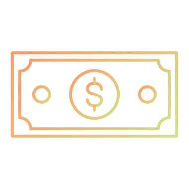 Para için. Web simgesi basit illüstrasyon