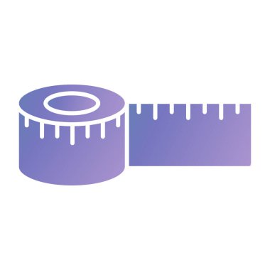 tape measure icon. outline illustration for web