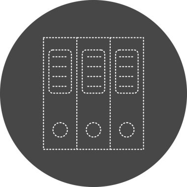 Ofis ve eğitim ikonunun vektör illüstrasyonu