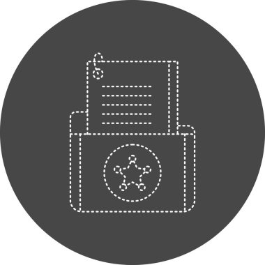 Dosya simgesinin vektör illüstrasyonu