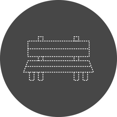 Yedek kulübesi Web simgesi basit illüstrasyon