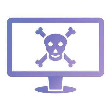 Virüs. Web simgesi basit illüstrasyon