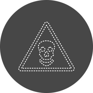 Danger web icon simple illustration