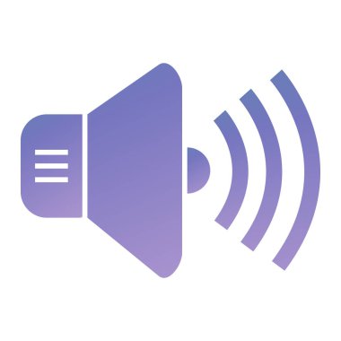 speaker icon vector. sound sign. isolated contour symbol illustration