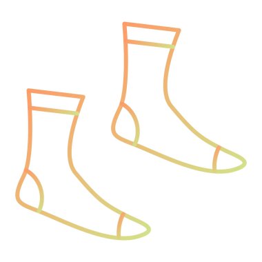 Bir çift çorabın vektör çizimi