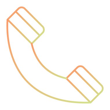 Telefon simgesi vektör illüstrasyonu