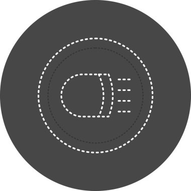 Baş Işıkları. Web simgesi basit tasarım