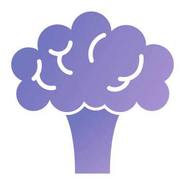 Brokoli. Web simgesi basit illüstrasyon